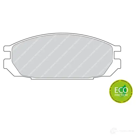 Тормозные колодки дисковые, комплект FERODO N8JPI1 2009 8 717136 FDB937 изображение 0