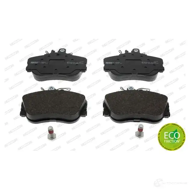 Тормозные колодки дисковые, комплект FERODO 0ZYX4X 2 1439 FDB854 717086 - Изображение 1