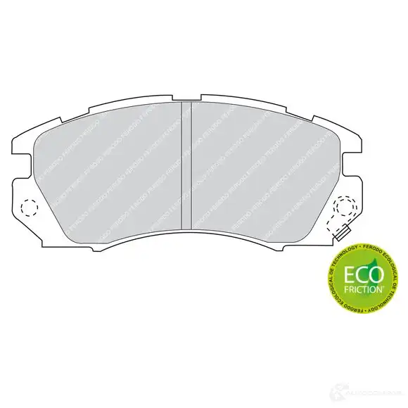 Тормозные колодки дисковые, комплект FERODO 214 82 FDB948 J4RIZWQ 717142 изображение 0