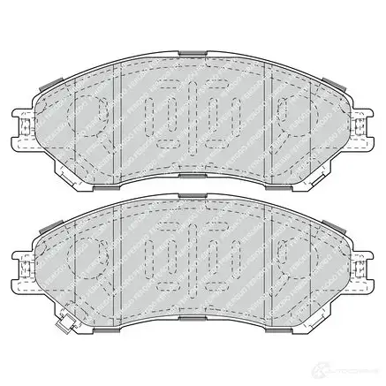Тормозные колодки дисковые, комплект FERODO 1210109469 FDB4884 25 979 AVOUO изображение 6