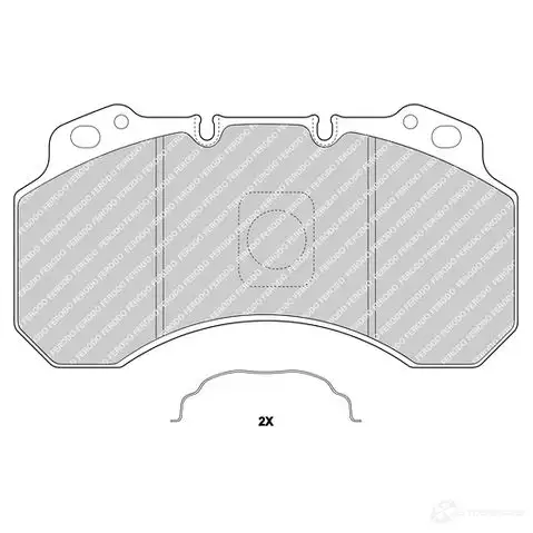 Тормозные колодки дисковые, комплект FERODO 3ICWW8 FCV1159B 715741 29 099