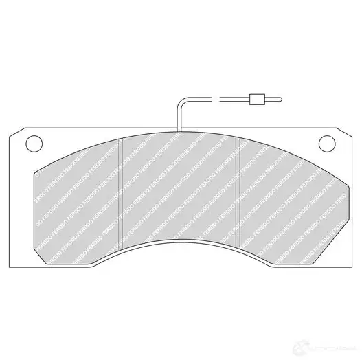 Тормозные колодки дисковые, комплект FERODO 2904 4 9E54PO6 FCV1940 715788 изображение 0