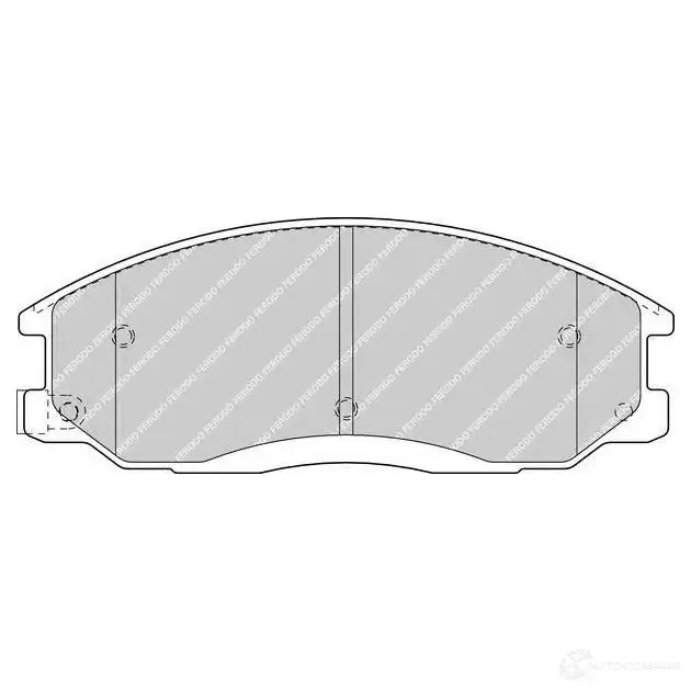 Тормозные колодки, комплект FERODO fqt1605 UEX8 OG 1437943501 - Изображение 1