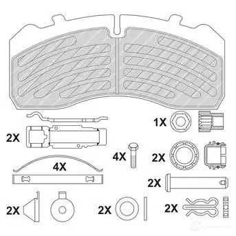 Тормозные колодки дисковые, комплект FERODO FCV4726B 1EVZV98 715820 292 13