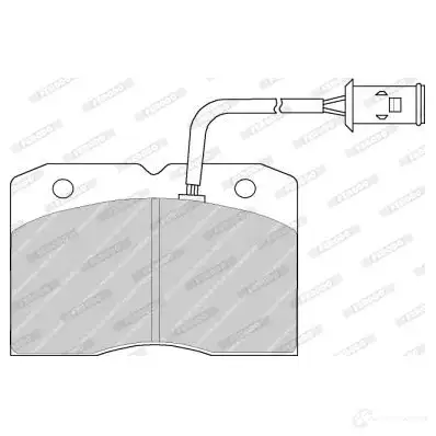 Тормозные колодки дисковые, комплект FERODO FVR655 FDB655 2 9041 721732 изображение 0