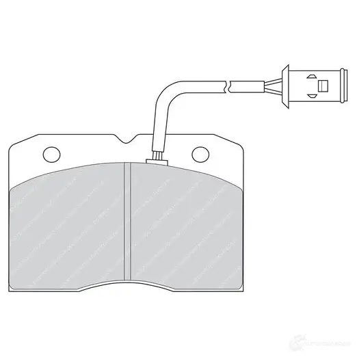 Тормозные колодки дисковые, комплект FERODO FVR655 FDB655 2 9041 721732 изображение 1