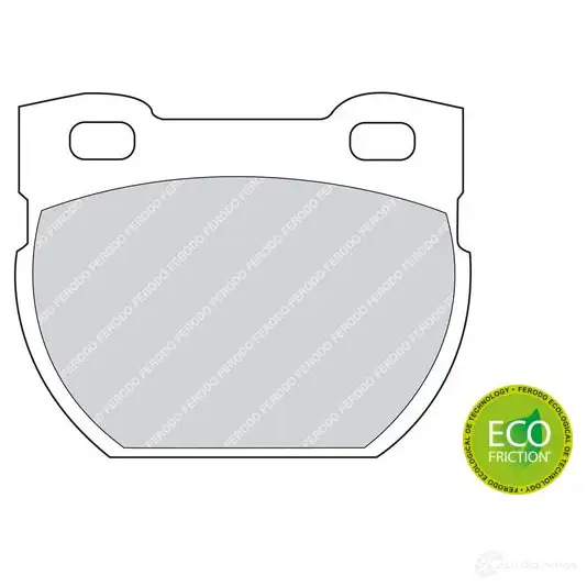Тормозные колодки дисковые, комплект FERODO 717096 FDB872 SX632XI 2 3471 изображение 1