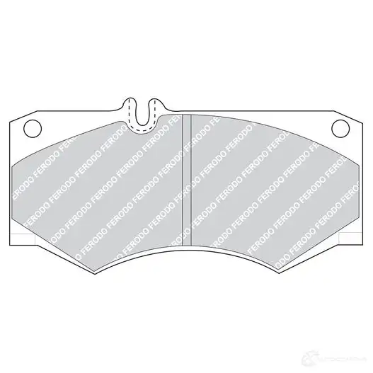 Тормозные колодки дисковые, комплект FERODO 6J2QF1L 297 84 FVR239 721685 изображение 1