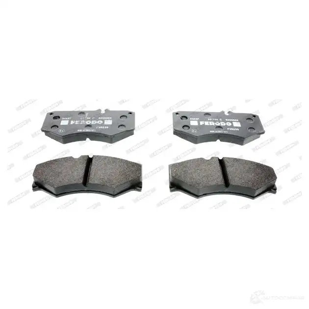 Тормозные колодки дисковые, комплект FERODO 6J2QF1L 297 84 FVR239 721685 изображение 2