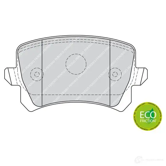Тормозные колодки дисковые, комплект FERODO FDB4192 D2LXVS 24 483 716638 изображение 1