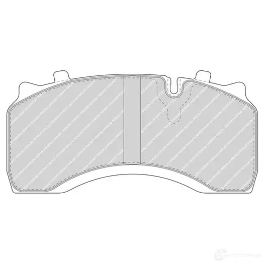 Тормозные колодки дисковые, комплект FERODO FCV1389 715757 29 142 30.00 40 4 29141 изображение 0