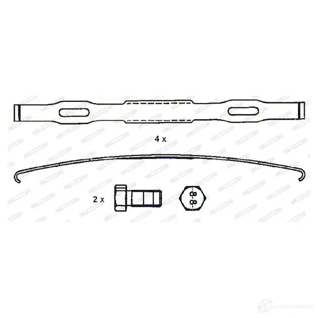 Тормозные колодки дисковые, комплект FERODO FCV1989BFE 715793 2917 4 29218 - Изображение 1