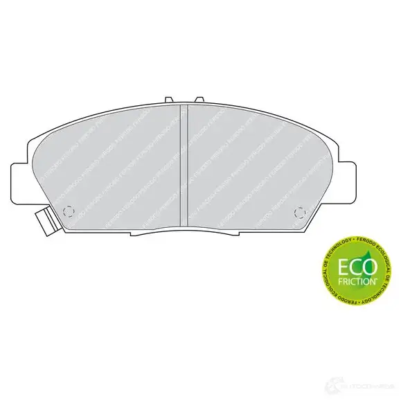 Тормозные колодки дисковые, комплект FERODO FDB904 2149 7 717111 21498 изображение 1