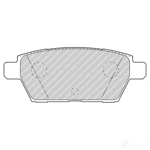 Тормозные колодки дисковые, комплект FERODO FDB4997 1424452942 KZ1XR 2 4581 - Изображение 1