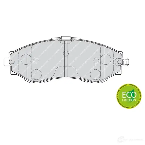 Тормозные колодки дисковые, комплект FERODO FDB1969 24063 2406 2 716418