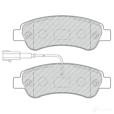 Тормозные колодки дисковые, комплект FERODO 220 41 1210168197 24465 FVR4910 изображение 0