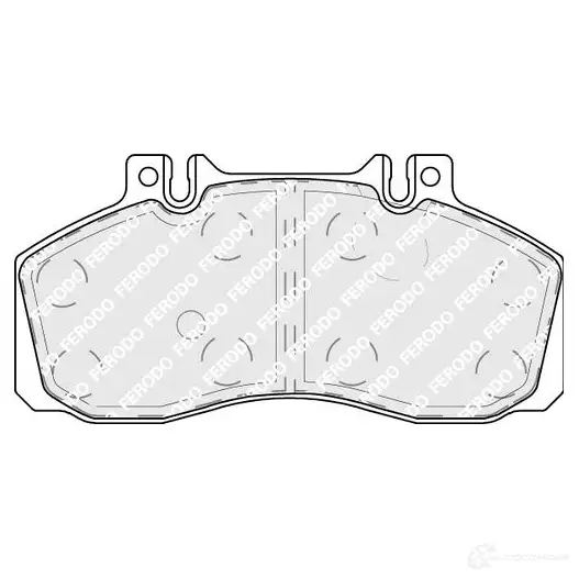 Тормозные колодки дисковые, комплект FERODO FCV879 2 9065 U3PMTG8 715837
