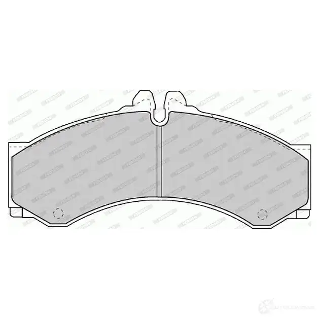 Тормозные колодки дисковые, комплект FERODO FVR1043 PQCZX96 29 076 721613 - Изображение 1