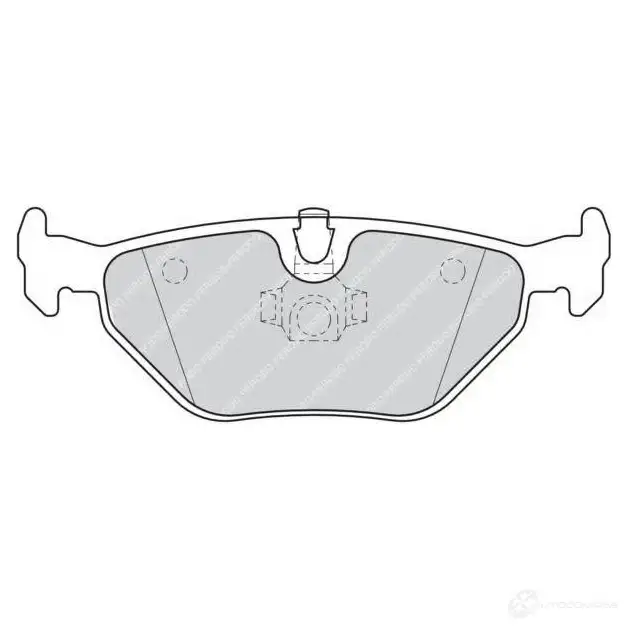 Тормозные колодки, комплект FERODO M W759 1437943592 fqt1301