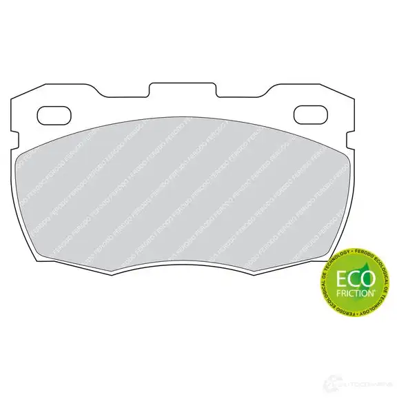 Тормозные колодки дисковые, комплект FERODO FDB871 717095 2151 9 EMHP3 изображение 1