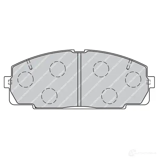 Тормозные колодки дисковые, комплект FERODO 721673 2146 8 FVR1884 WL6DH изображение 1