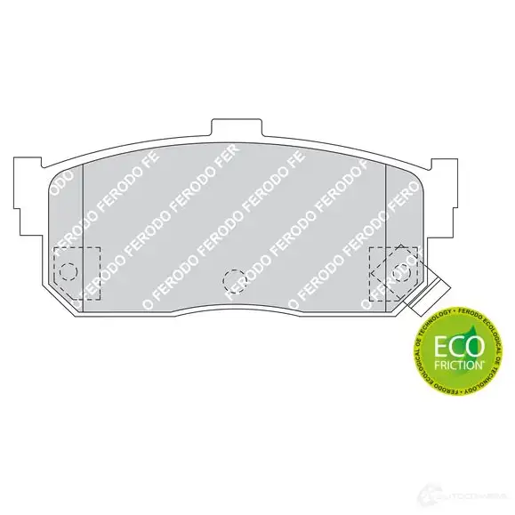 Тормозные колодки дисковые, комплект FERODO 2171 3 715916 FDB1104 ZML07QB - Изображение 1