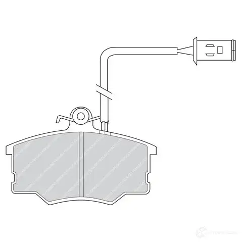 Тормозные колодки дисковые, комплект FERODO 716933 FDB593 8U9PB 2 1156 изображение 0