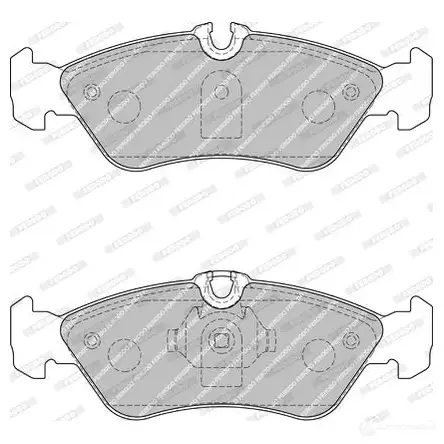 Тормозные колодки дисковые, комплект FERODO FVR1876 21593 721671 21 592 - Изображение 1