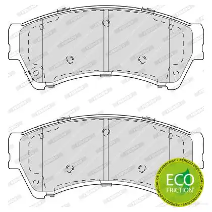 Тормозные колодки дисковые, комплект FERODO 24629 2458 2 716581 FDB4062 изображение 0