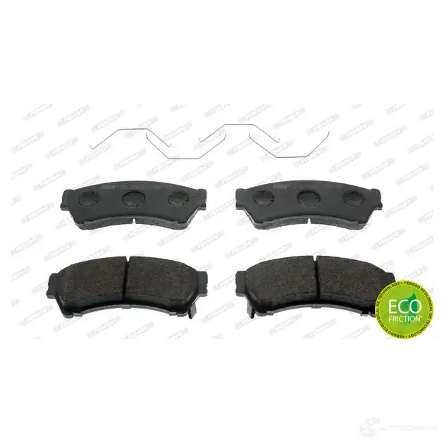Тормозные колодки дисковые, комплект FERODO 24629 2458 2 716581 FDB4062 изображение 1