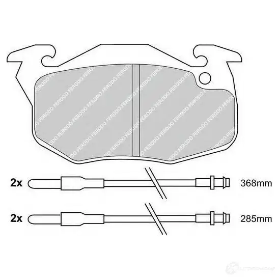 Тормозные колодки, комплект FERODO PWT 3W fqt719 1437943835 изображение 0