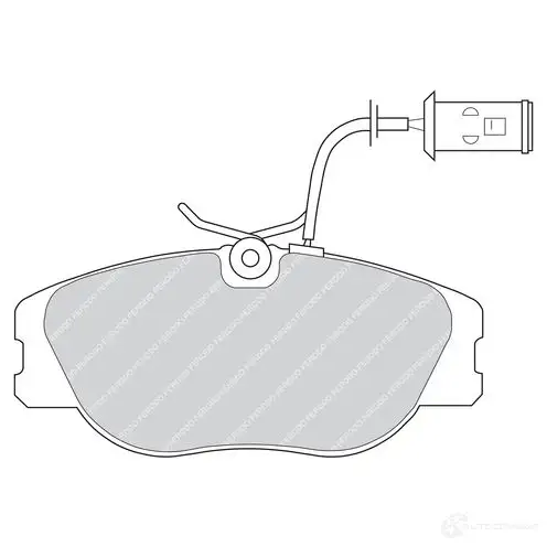 Тормозные колодки дисковые, комплект FERODO 716909 FDB542 2 1147 HAPALE