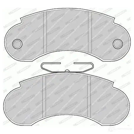 Тормозные колодки дисковые, комплект FERODO FDB752 2 0932 FVR752 721740 - Изображение 1