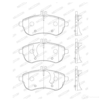 Тормозные колодки дисковые, комплект FERODO VW3Y2 716427 243 06 FDB1978 изображение 5