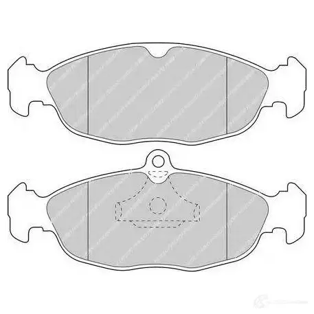 Тормозные колодки, комплект FERODO O BMWL 1437943938 fqt732