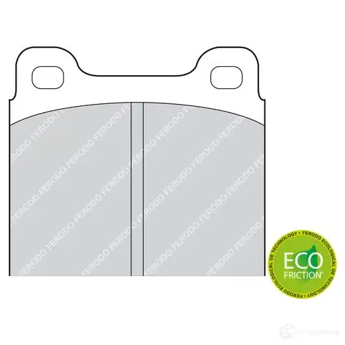 Тормозные колодки дисковые, комплект FERODO 20 034 FDB2M 716499 20107 изображение 5