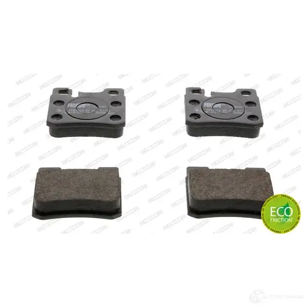 Тормозные колодки дисковые, комплект FERODO FDB644 RHLE2 716964 2 1197 - Изображение 1
