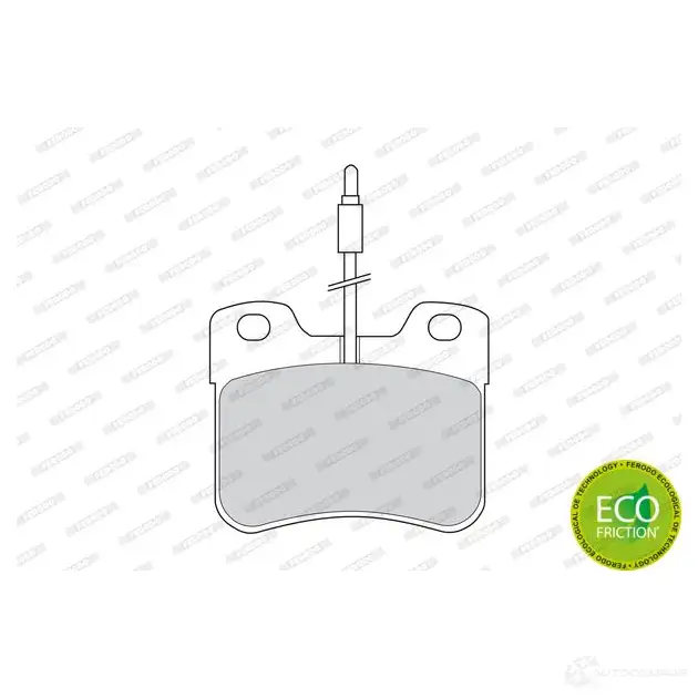 Тормозные колодки дисковые, комплект FERODO 211 79 716904 21289 FDB535 - Изображение 1