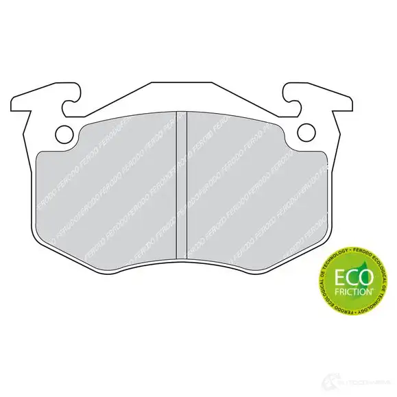Тормозные колодки дисковые, комплект FERODO FDB881 20 634 717103 CUP25 изображение 1
