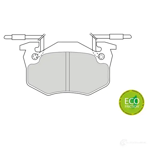 Тормозные колодки дисковые, комплект FERODO FDB428B 20636 20 635 716710 - Изображение 1