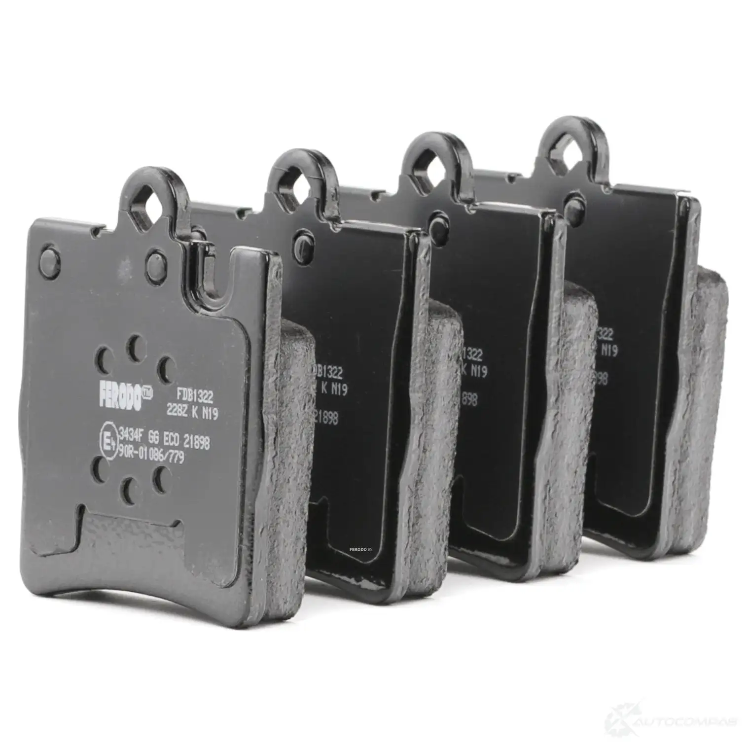 Тормозные колодки дисковые, комплект FERODO 21899 715986 FDB1322 2 1898 - Изображение 1