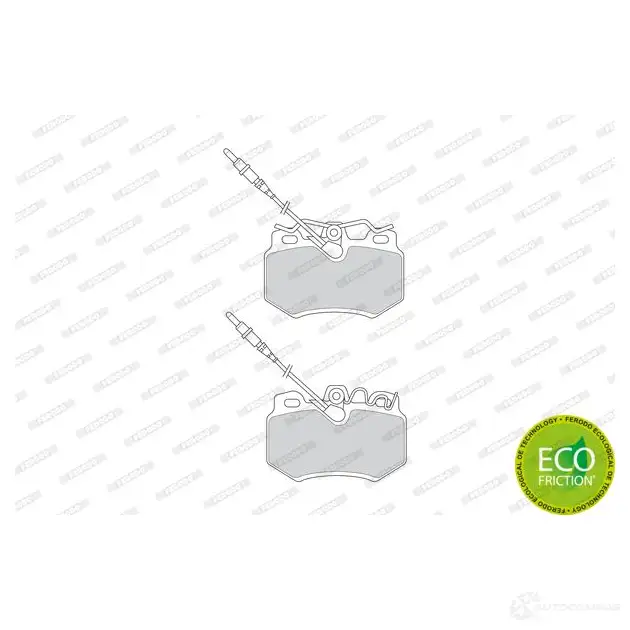 Тормозные колодки дисковые, комплект FERODO FDB687 21615 716984 216 14 изображение 0