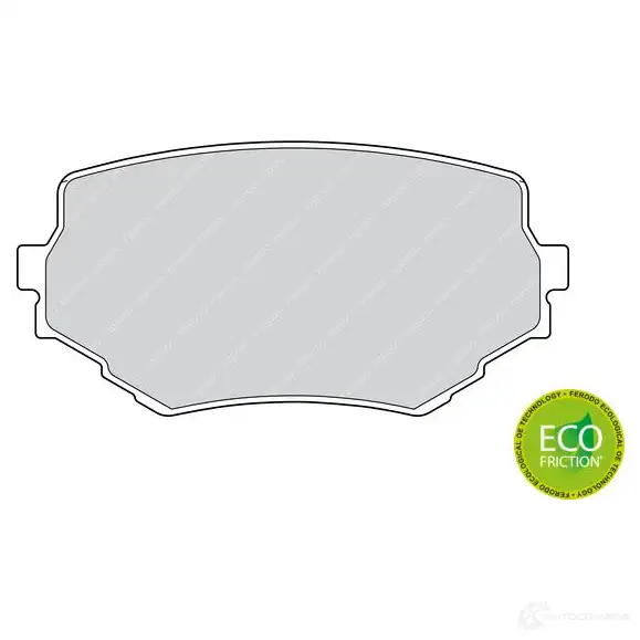 Тормозные колодки дисковые, комплект FERODO 233 14 716158 Z859Q0 FDB1565 - Изображение 1