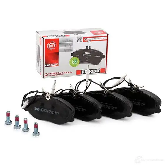 Тормозные колодки дисковые, комплект FERODO 715889 21886 21 674 FDB1063 изображение 1