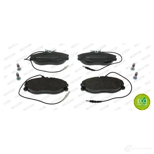 Тормозные колодки дисковые, комплект FERODO 715889 21886 21 674 FDB1063 изображение 6
