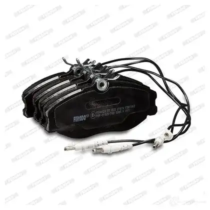Тормозные колодки дисковые, комплект FERODO 715889 21886 21 674 FDB1063 изображение 10