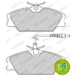 Тормозные колодки дисковые, комплект FERODO 716579 FDB406 2 1388 N344H - Изображение 1