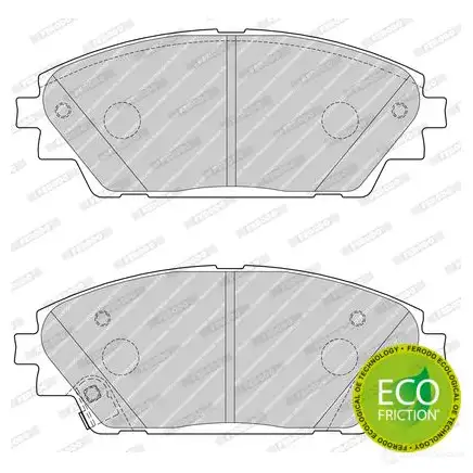 Тормозные колодки дисковые, комплект FERODO 258 75 FDB4446 25876 716794 - Изображение 1