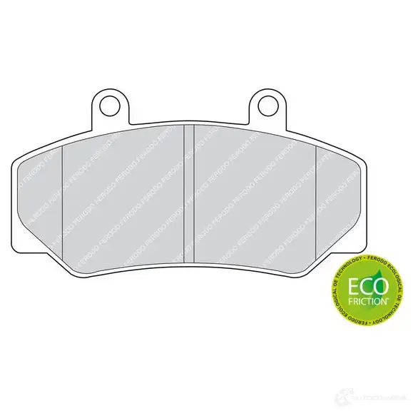Тормозные колодки дисковые, комплект FERODO FDB628 21233 716954 2123 2 - Изображение 1