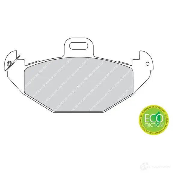 Тормозные колодки дисковые, комплект FERODO FDB1278 21966 219 65 715956 - Изображение 1